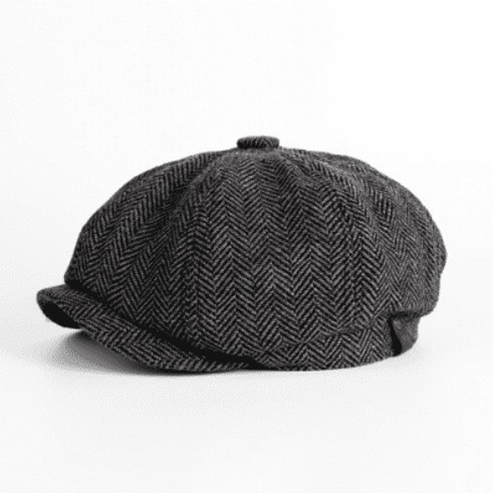 thumbnail image 2 of Boina unisex de color liso estilo retro británico - Gorro informal de spandex para todas las estaciones, tallas S-XL, 2 of 4
